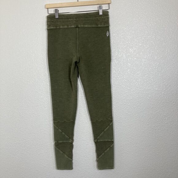 FP Movement Kyoto Pants Womens Small Joggers Drawstring Patch Green - Picture 9 of 14